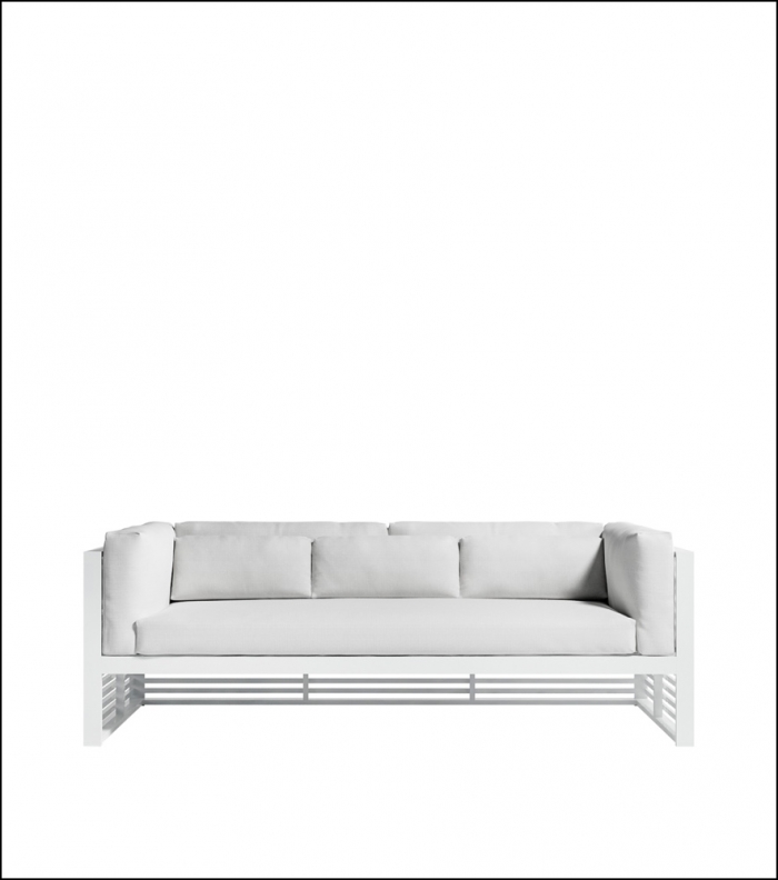 dna white 3 seat sofa product image 1 1 700x792 - Sofa 3-Sitzer DNA - Gandia Blasco