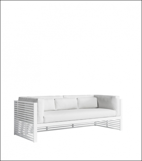 dna white 3 seat sofa product image 2 1 500x566 - Sofa 3-Sitzer DNA - Gandia Blasco