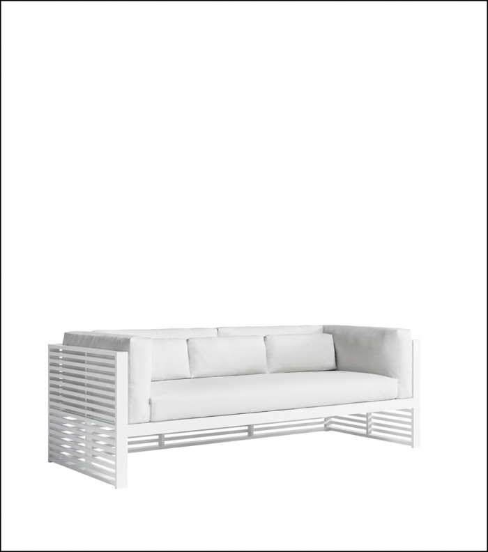 dna white 3 seat sofa product image 2 1 700x792 - Sofa 3-Sitzer DNA - Gandia Blasco