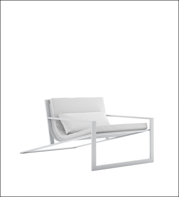 blau white singular lounge chair profile product image 1 700x773 - Stuhl Singular Blau - Gandia Blasco