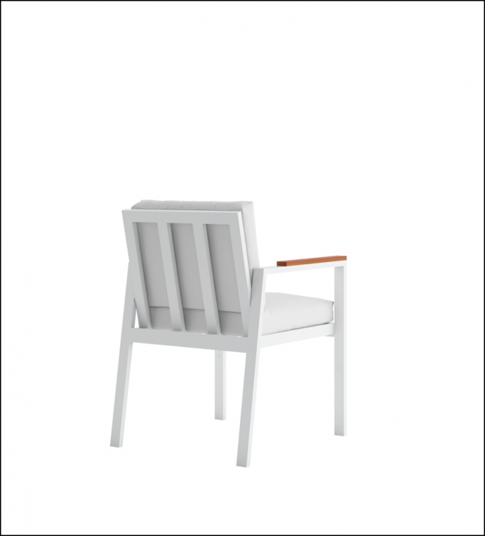 timeless dining armchair white 3 700x773 - Stuhl Timeless - Gandia Blasco